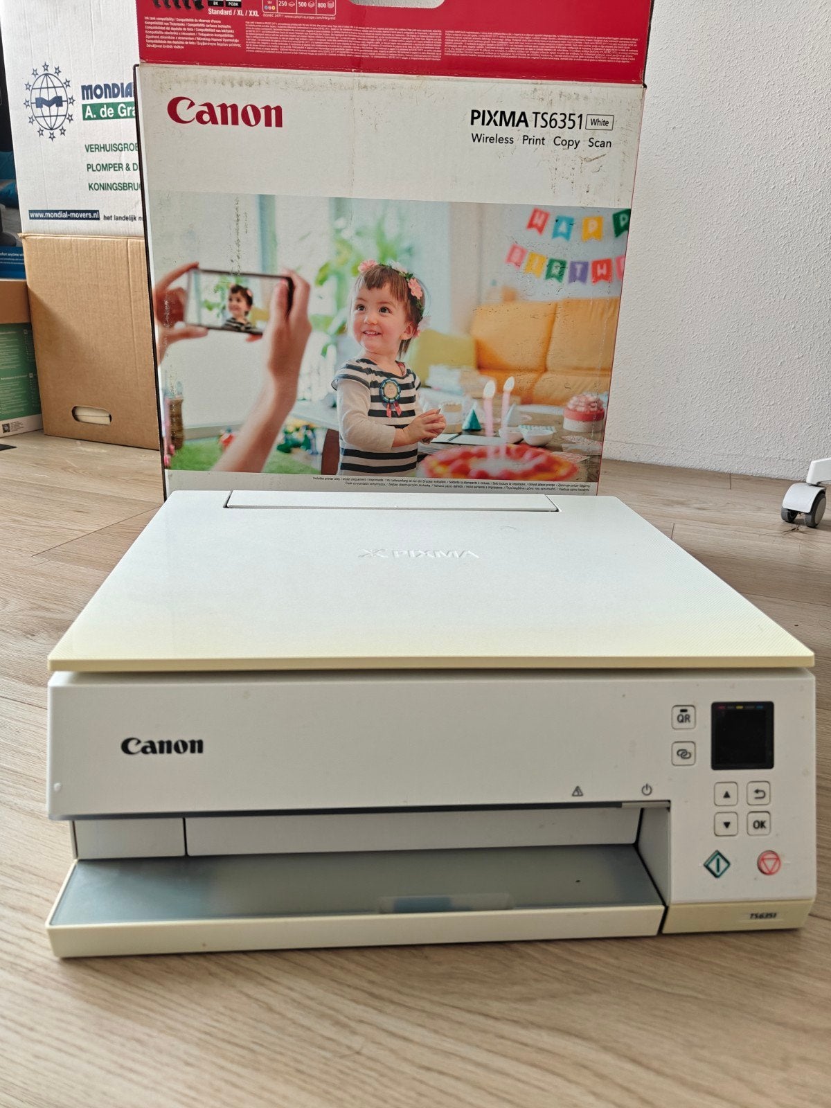 Canon PIXMA TS6351 All-in-one Printer - Wit (verkleurd), Computers en Software, Ophalen, Gebruikt, Canon, Inkjetprinter