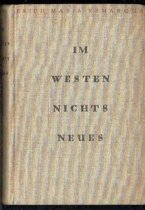 Erich Maria Remarque-Im Westen nichts Neues 1929, Verzenden, Zo goed als nieuw