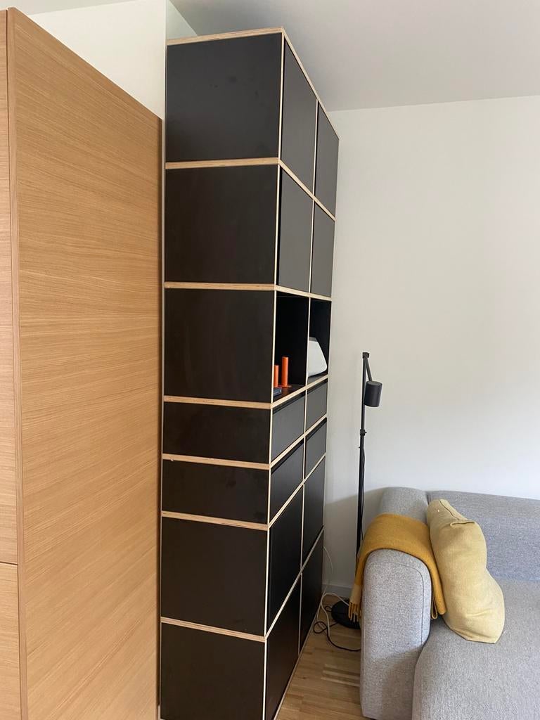 Zwarte Tylko kast, Huis en Inrichting, Kasten | Wandmeubels, Ophalen, 200 cm of meer, Zo goed als nieuw, Minder dan 150 cm
