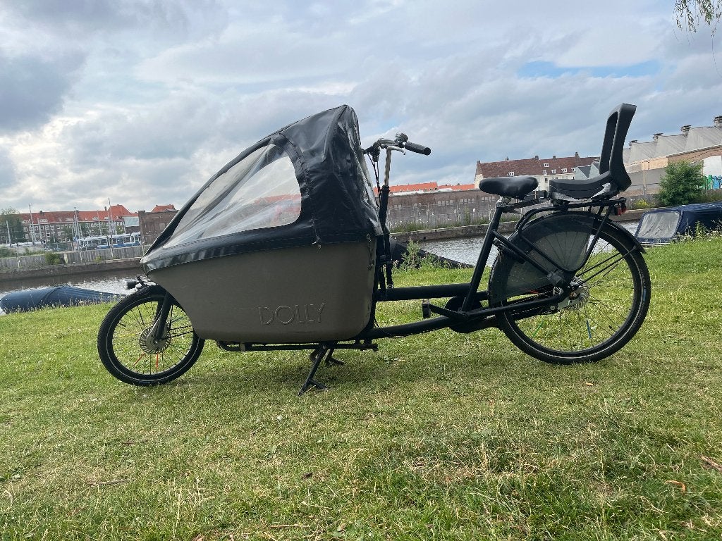 Dolly bakfiets, Fietsen en Brommers, Fietsen | Bakfietsen, Gebruikt, Overige merken, 3 kinderen, Huif, Trommelrem, Ophalen