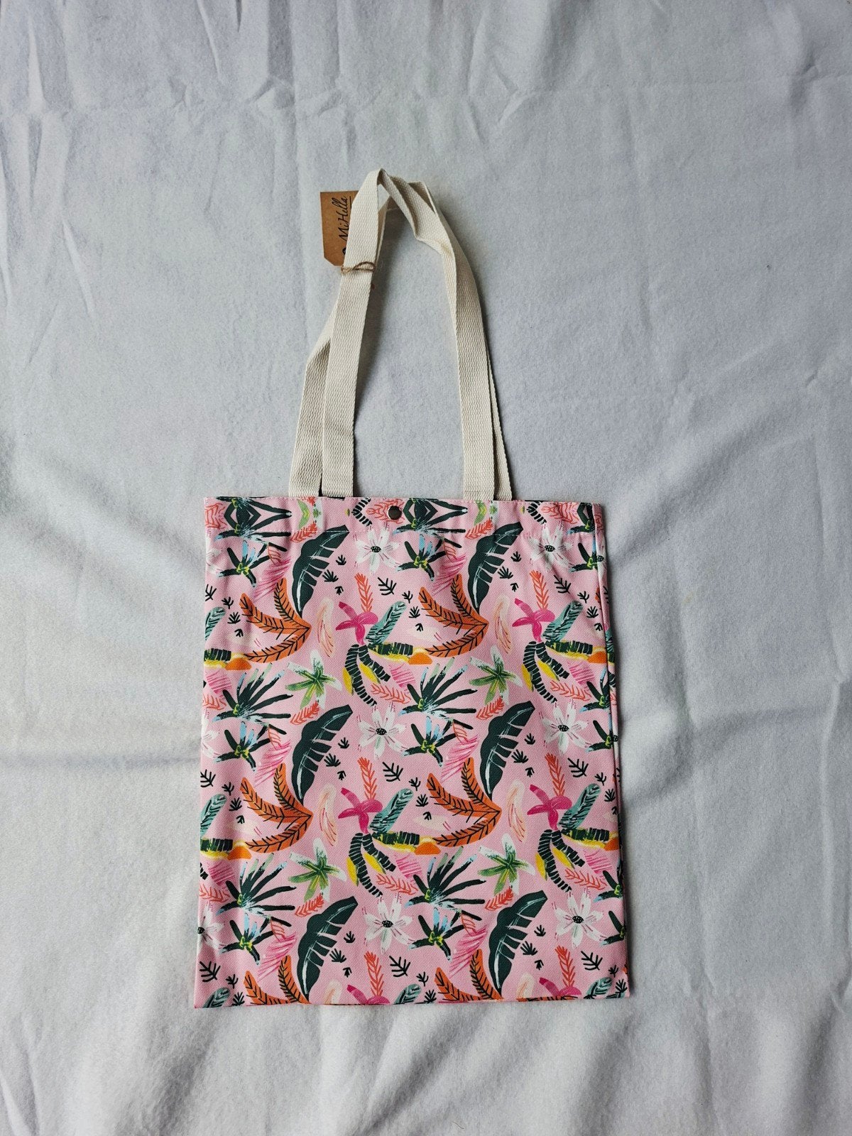 Canvas tas met tropische print, Shopper, Onbekend, Nieuw, Ophalen of Verzenden