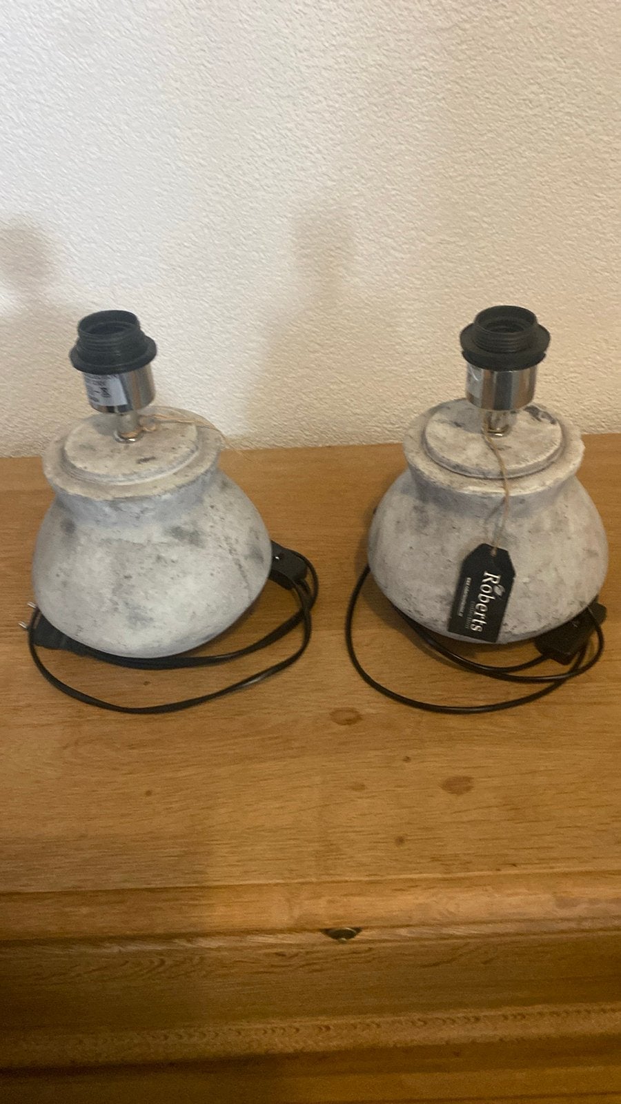 2 Roberts schemerlampen - Landelijke stijl, Ophalen, Overige merken, Keramiek, Zo goed als nieuw