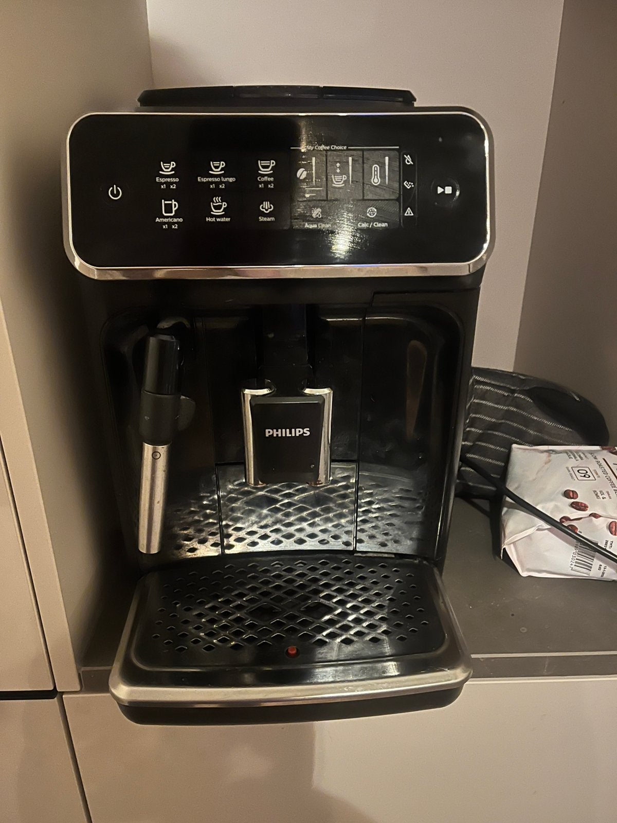 Philips koffiezetapparaat met losse melkopschuimer erbij, Witgoed en Apparatuur, Koffiezetapparaten, 10 kopjes of meer, Ophalen of Verzenden