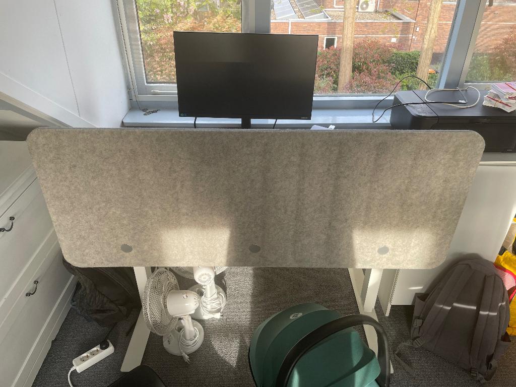 Ikea Eilif bureauscherm 140x48, Ophalen, Zo goed als nieuw