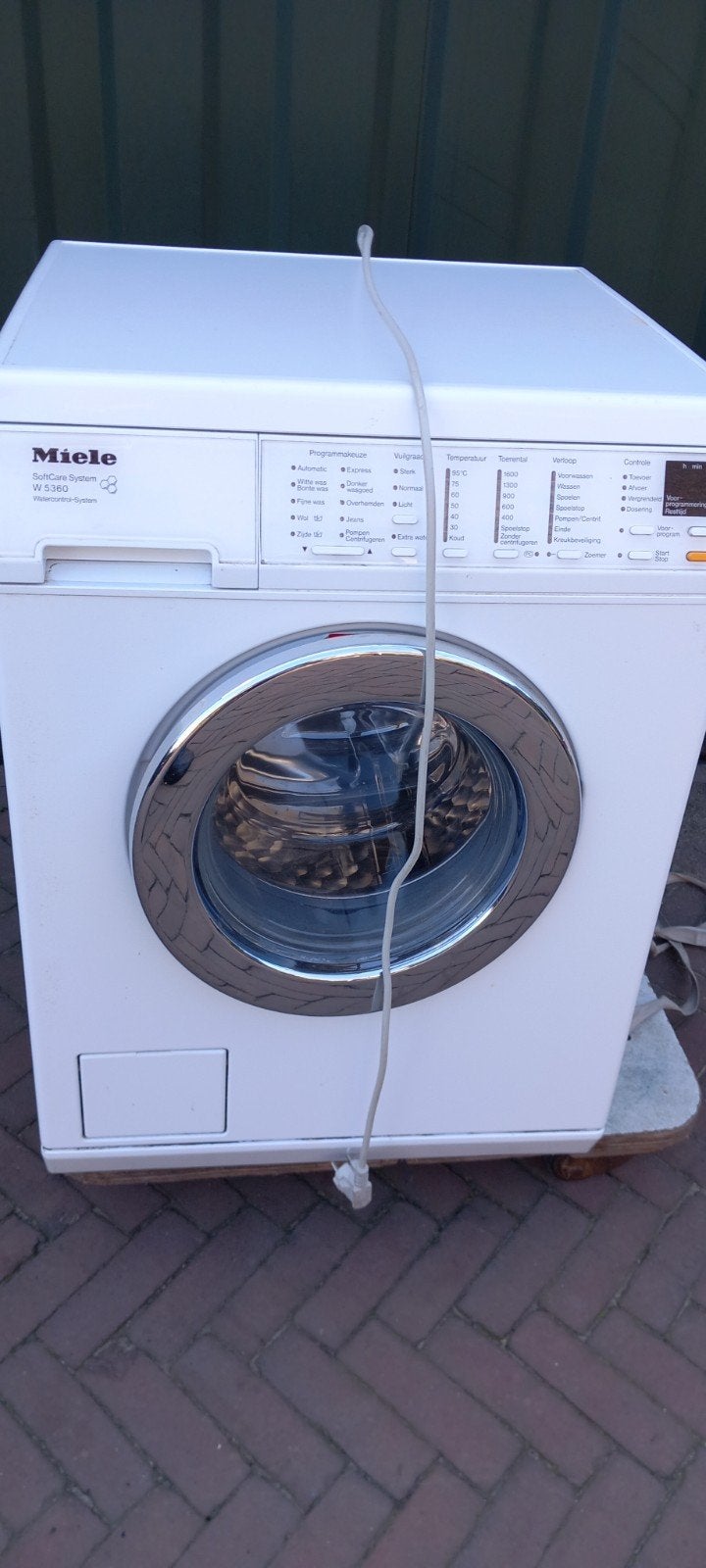 Miele W 5360 SoftCare System Wasmachine voor onderdelen, Ophalen, Gebruikt, Voorlader, Kort programma