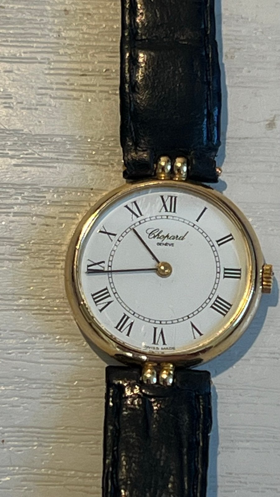 Chopard Genève 18K horloge Ref. 4091 - geserviced - Full Set, Overige merken, Polshorloge, Ophalen of Verzenden, Goud