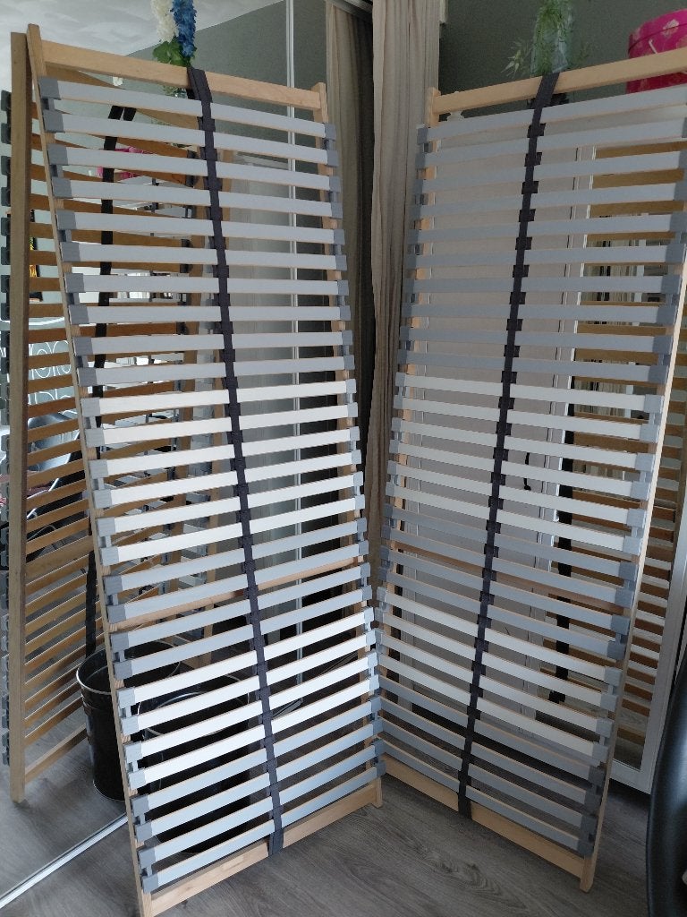 2 lattenbodems, Ophalen, Gebruikt, Bedbodem, 200 cm