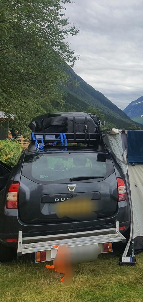 Bermkeuken voor achter op de auto, Ophalen