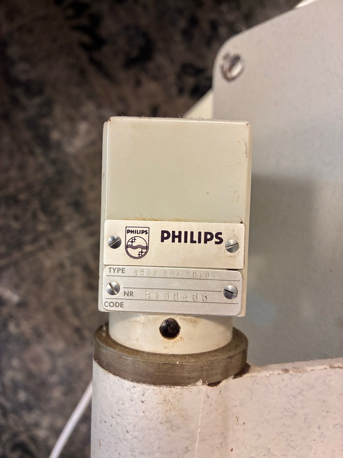 Vintage Philips Industriële Wandlamp/Plafondlamp, Ophalen