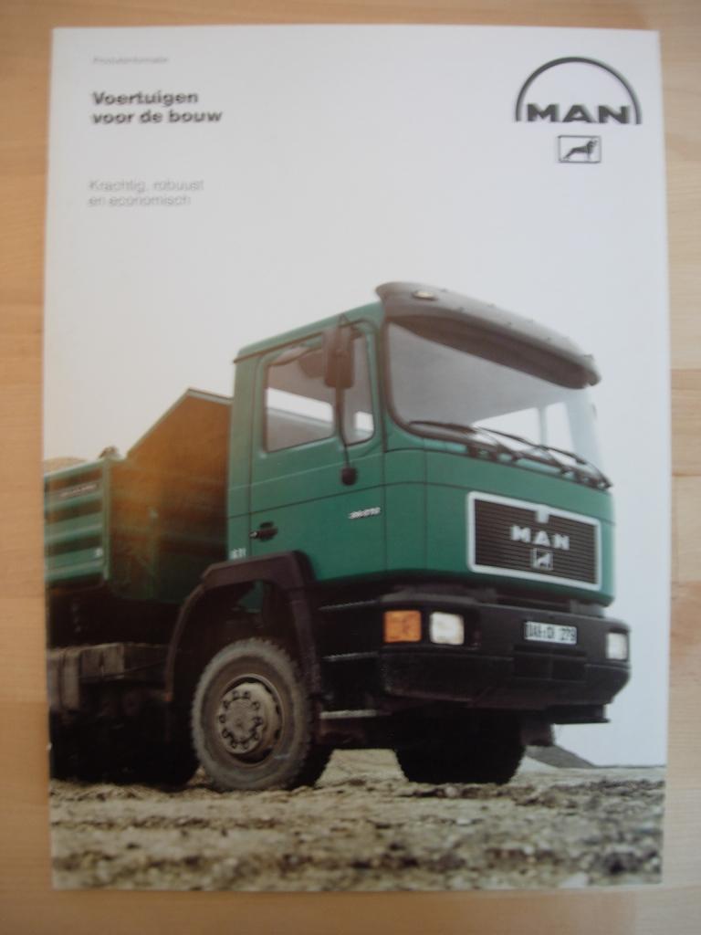 MAN Diesel G90 M90 F90 Torpedo Bouwvoertuigen Brochure 1990, MAN Diesel, Ophalen of Verzenden, Zo goed als nieuw, Overige merken