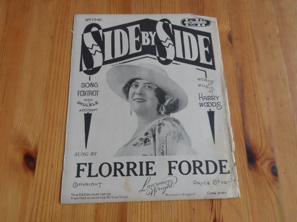 Side by side - harry woods / florrie forde, Gebruikt, Gitaar, Ophalen of Verzenden, Artiest of Componist