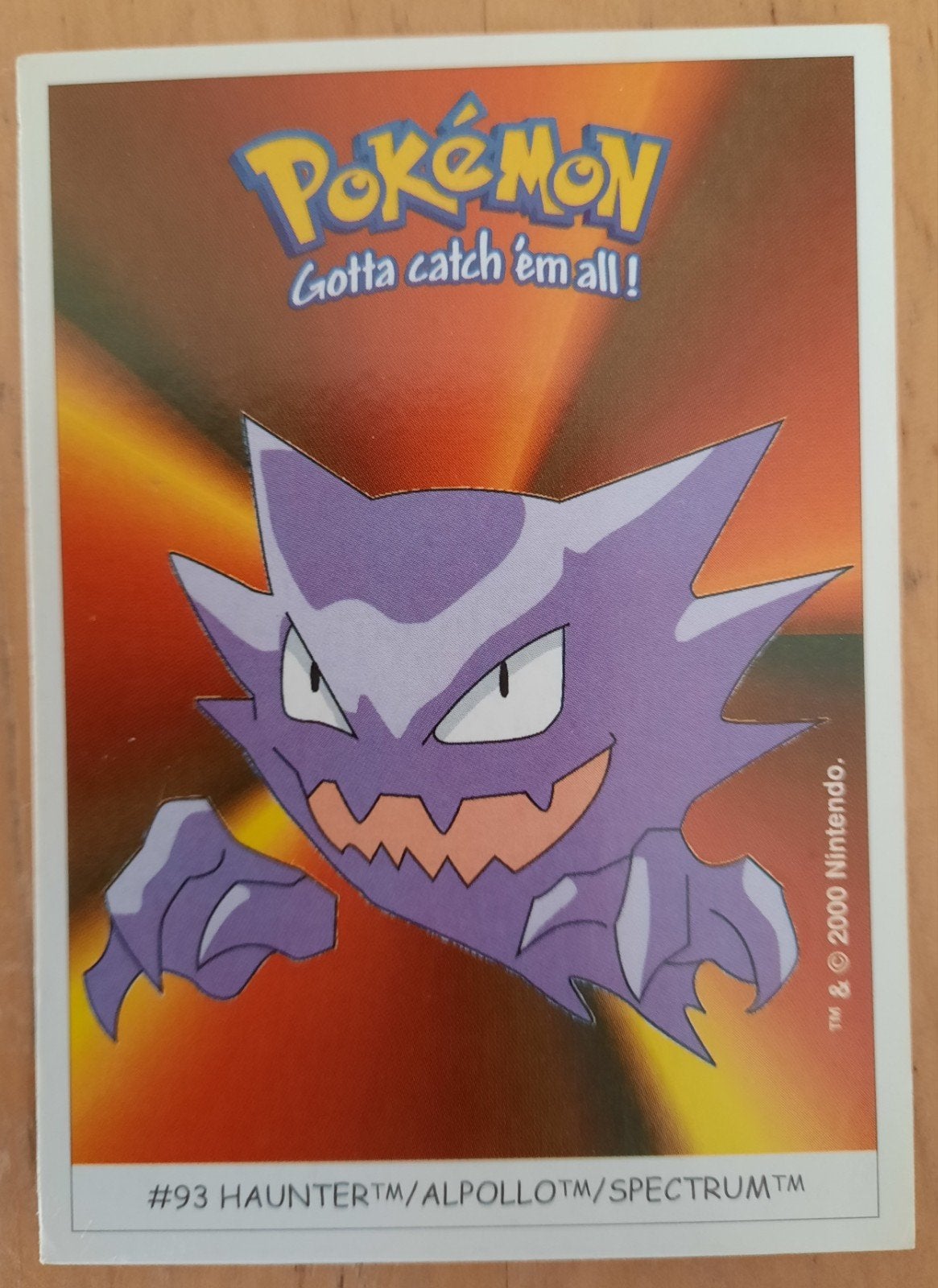 Pokémon Sticker #93 Haunter - Dunkin Boomer, Hobby en Vrije tijd, Verzamelkaartspellen | Pokémon, Ophalen of Verzenden, Nieuw