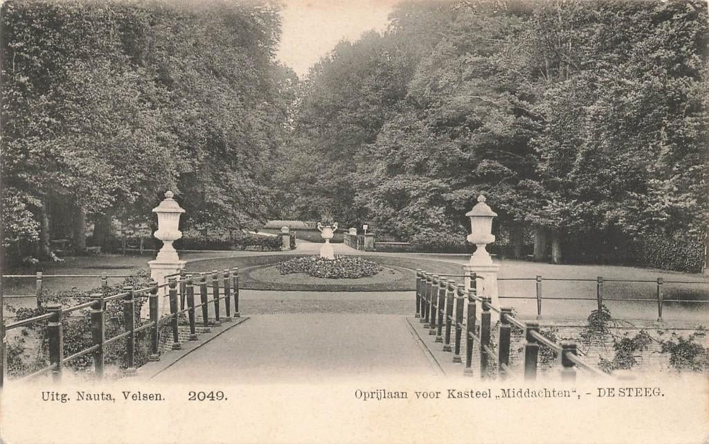 De Steeg, Oprijlaan voor Kasteel Middachten, Ophalen of Verzenden, 1920 tot 1940, Ongelopen, Gelderland