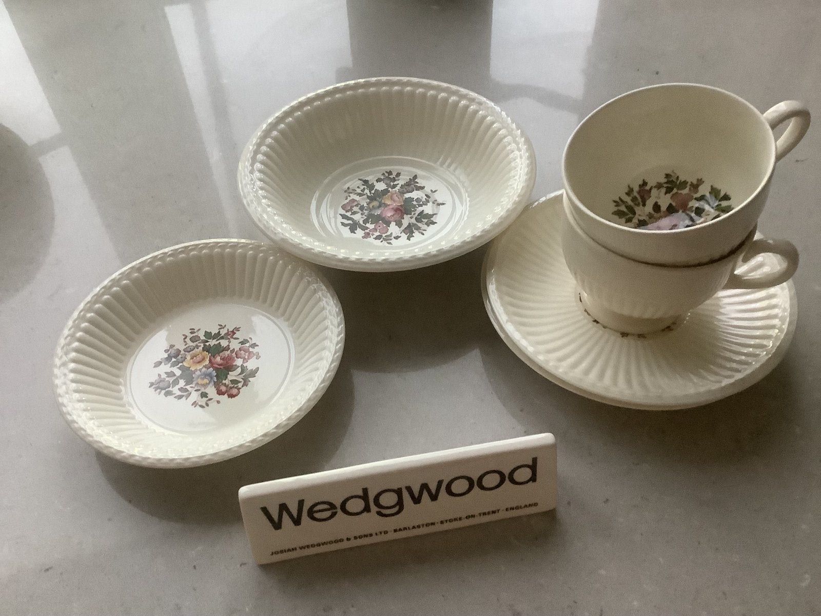 Kop en schotels en schaaltjes WEDGWOOD CONWAY, Ophalen of Verzenden