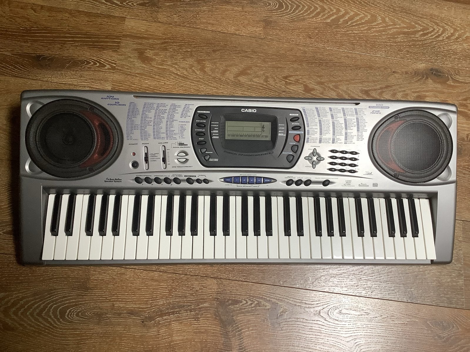 Casio CTK-671 Keyboard - 61 toetsen, MIDI, Ophalen, Casio, Aanslaggevoelig, 61 toetsen