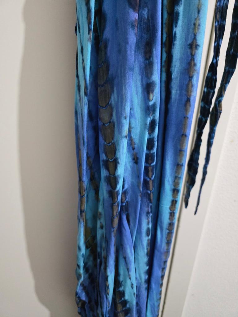Zomerse Blauwe Tie-Dye Jumpsuit - Maat M, Kleding | Dames, Blauw, Maat 46/48 (XL) of groter, Ophalen of Verzenden, Onbekend