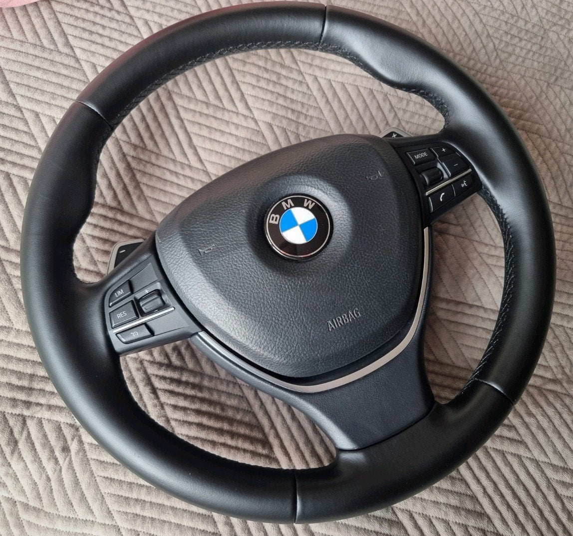 BMW F10, F11 & F01 5 & 7 serie lederen sport stuur met flipp, Ophalen of Verzenden, BMW