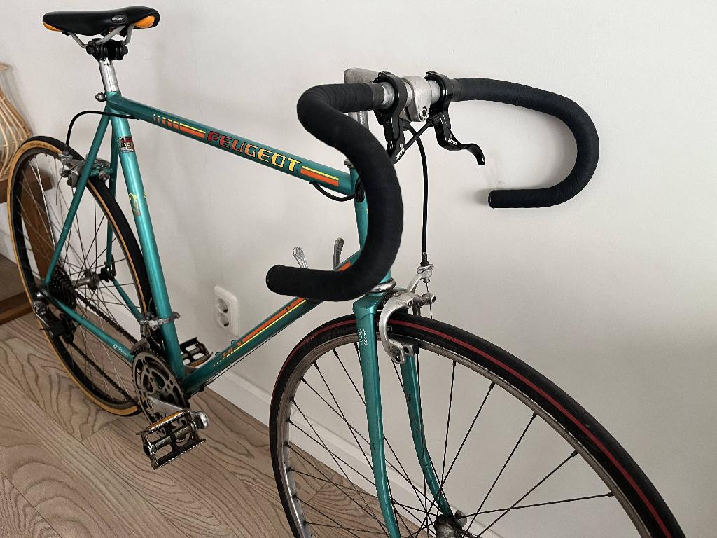retroracer peugeot 56cm 10v barnfind 45y old RIJKLAAR groen, Fietsen en Brommers, 28 inch, Gebruikt, 53 tot 57 cm, Ophalen