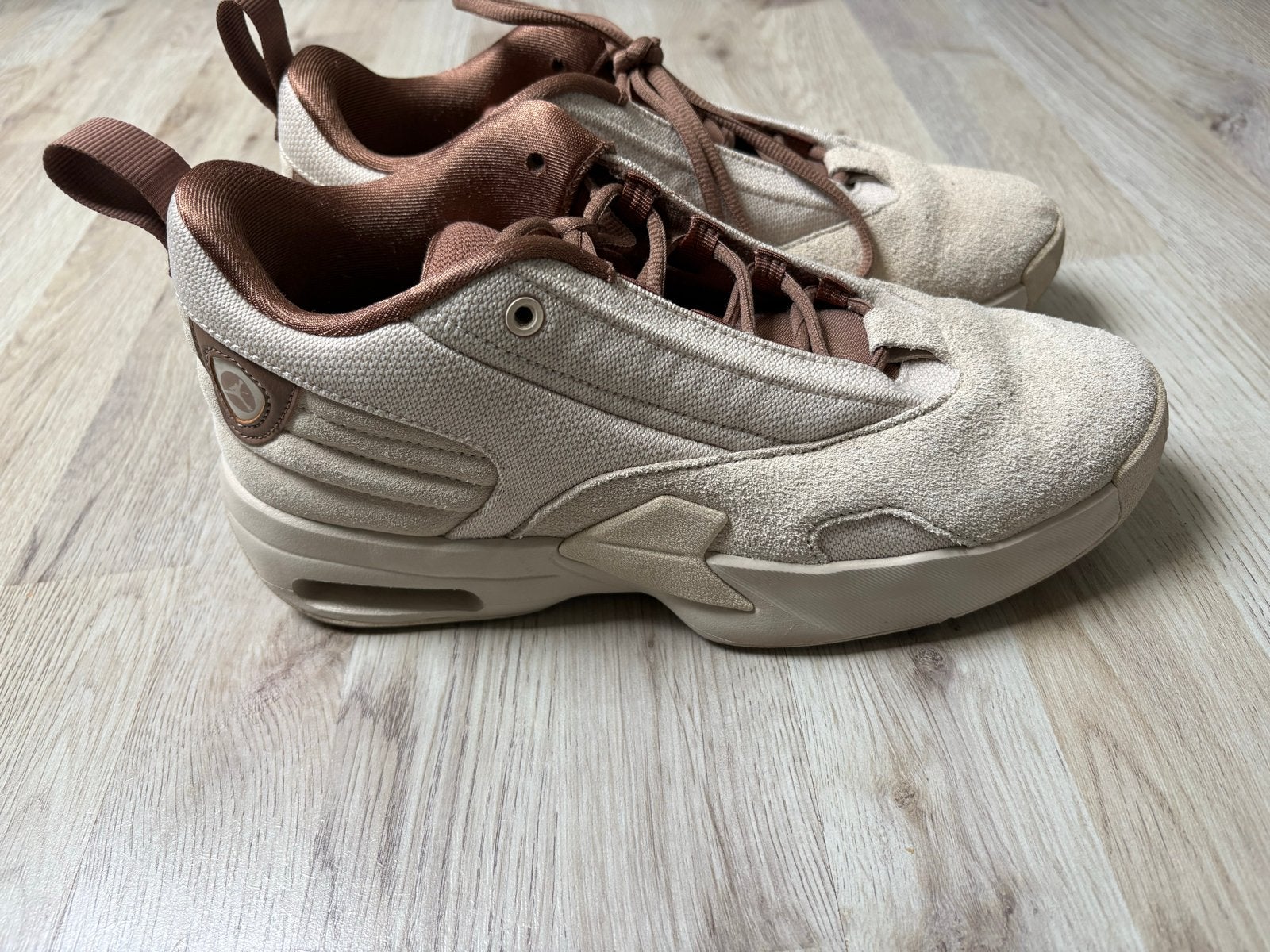 Jordan Flight Origin 4 Sneakers - Beige/Bruin, Ophalen of Verzenden, Gedragen, Beige, Sneakers of Gympen