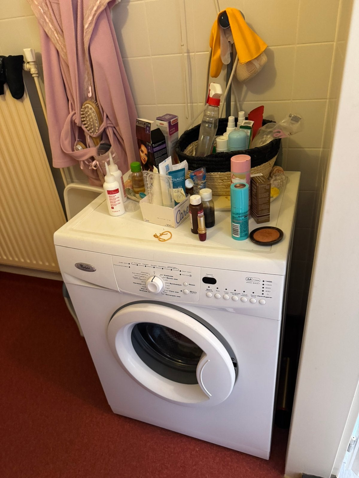 Wasmachine, Witgoed en Apparatuur, Wasmachines, Ophalen, Zo goed als nieuw, 85 tot 90 cm, 1200 tot 1600 toeren
