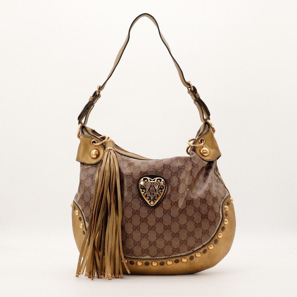 Gucci Babouska hobotas, Sieraden, Tassen en Uiterlijk, Verzenden, Gebruikt, Zwart, Overige typen