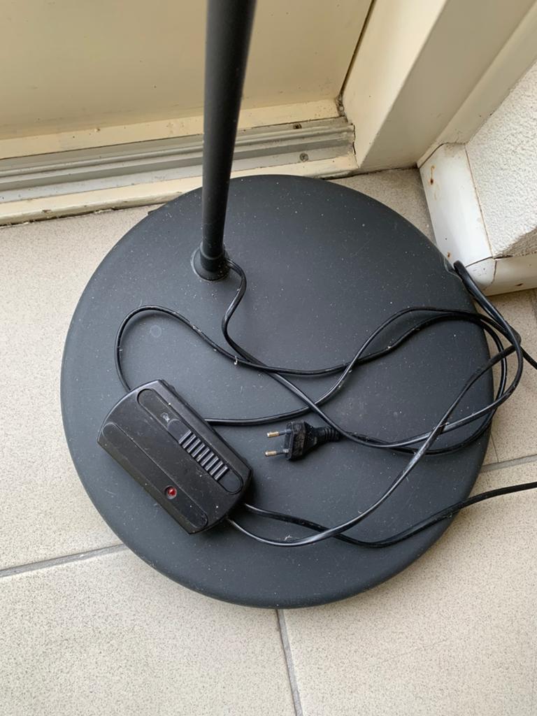 Booglamp mat zwart, Huis en Inrichting, Lampen | Vloerlampen, Ophalen, Zo goed als nieuw, 150 tot 200 cm