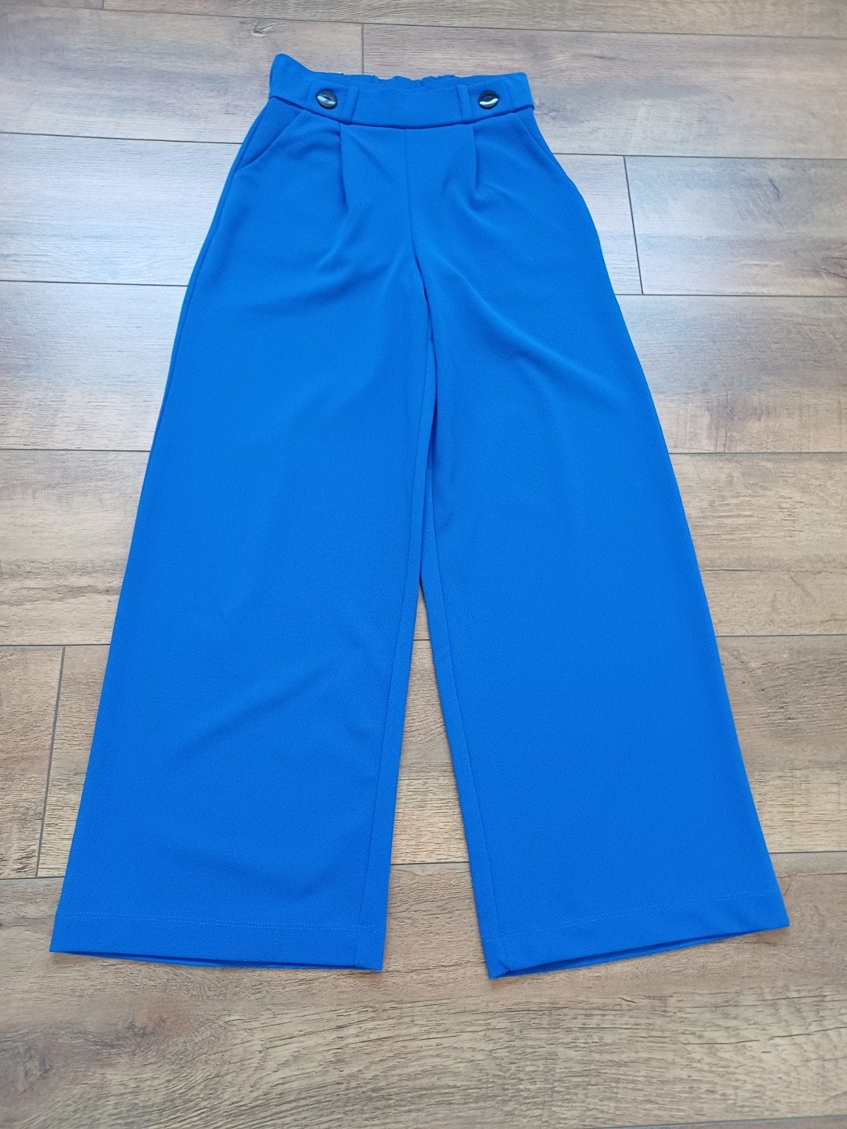 leuke blauwe merk broek met wijde pijpen 34, Blauw, Nieuw, Ophalen of Verzenden, Maat 34 (XS) of kleiner