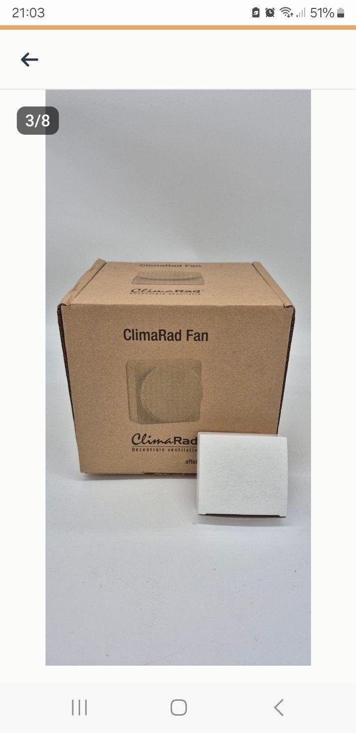 Climarad Fan voor de keuken, Ophalen of Verzenden, Nieuw, Tafelventilator
