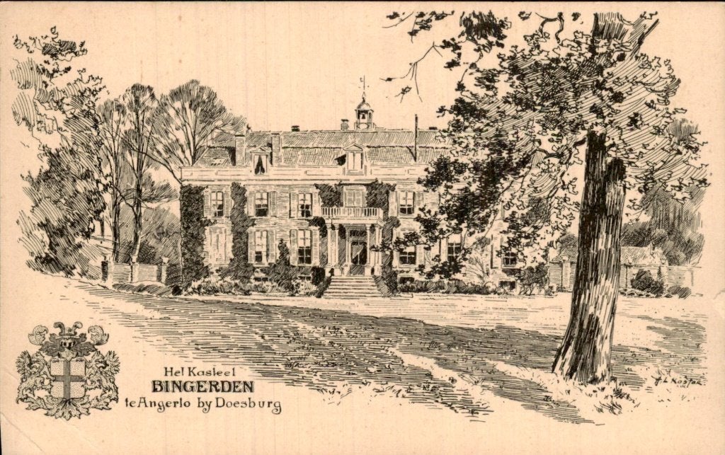 Bingerden - Kasteel - Angerlo, Verzamelen, Ophalen of Verzenden, Voor 1920, Ongelopen, Gelderland
