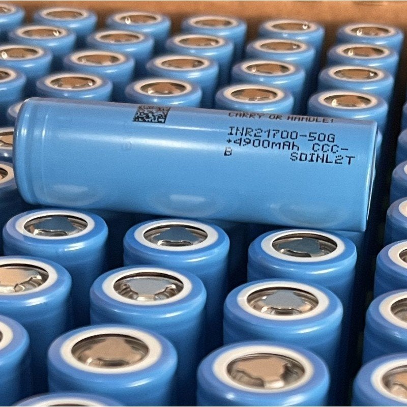130 stuks Samsung cel 3.6V 4900mAh INR21700-50G Unprotected, Ophalen of Verzenden, Nieuw