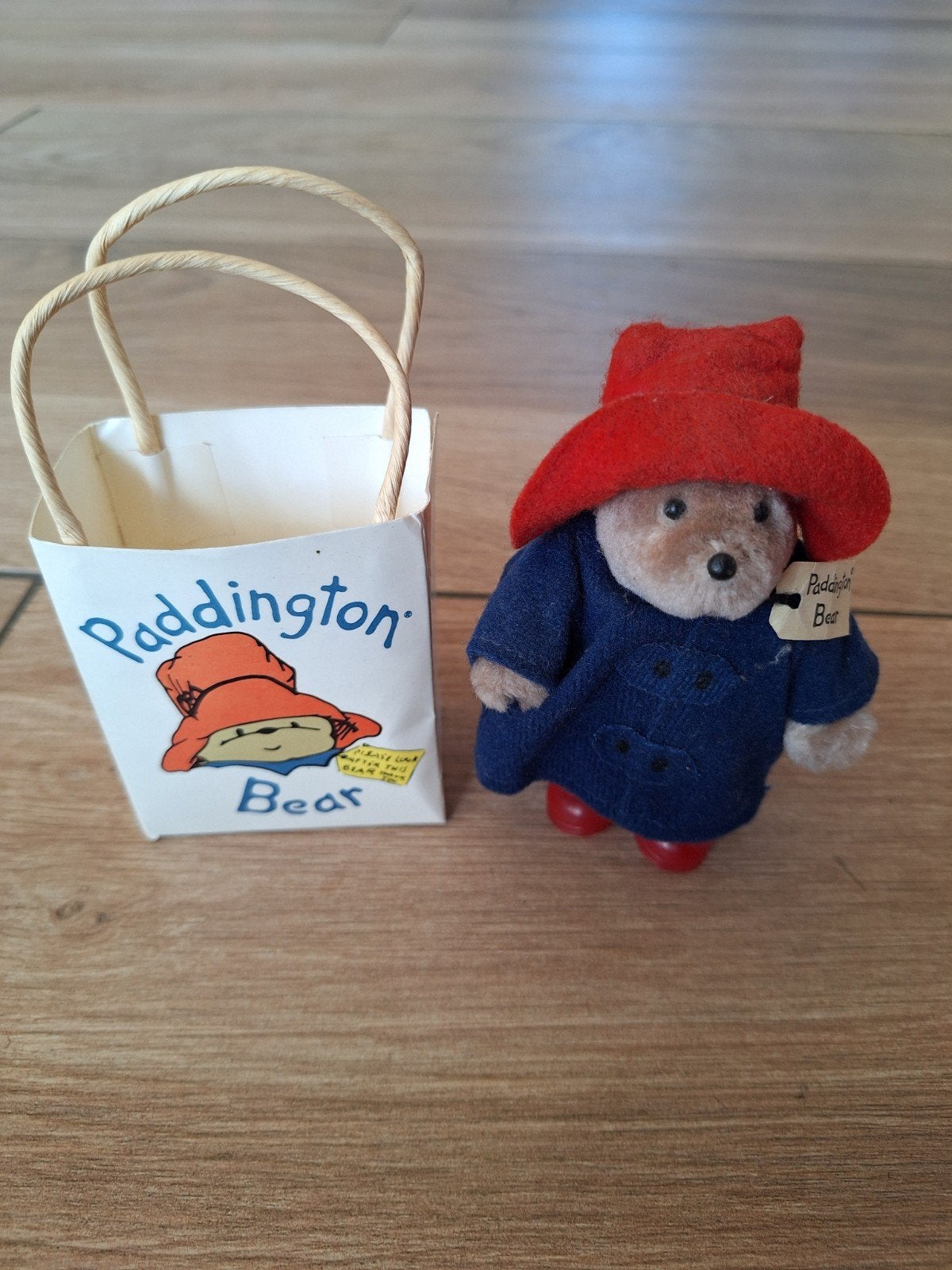 Vintage Paddington Beer Eden Toys (jaren '80) met tasje, Gebruikt, Overige merken, Overige karakters, Beer