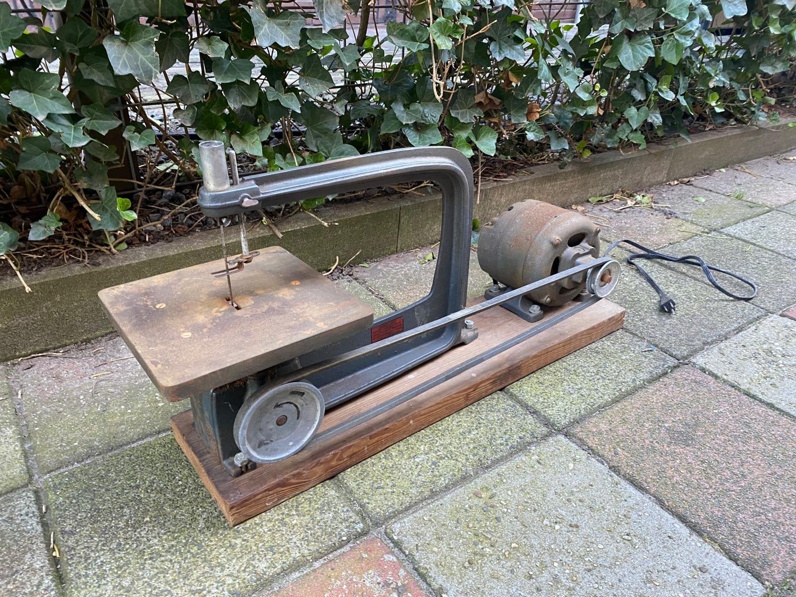 Vintage Figuurzaagmachine - werkend -  110V, Werkend, Ophalen, Minder dan 30 mm, Gebruikt, Figuurzaag