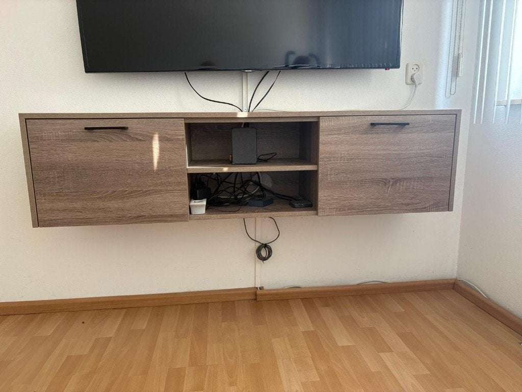 tv meubel hangend, Ophalen, Minder dan 50 cm, Overige materialen, Zo goed als nieuw