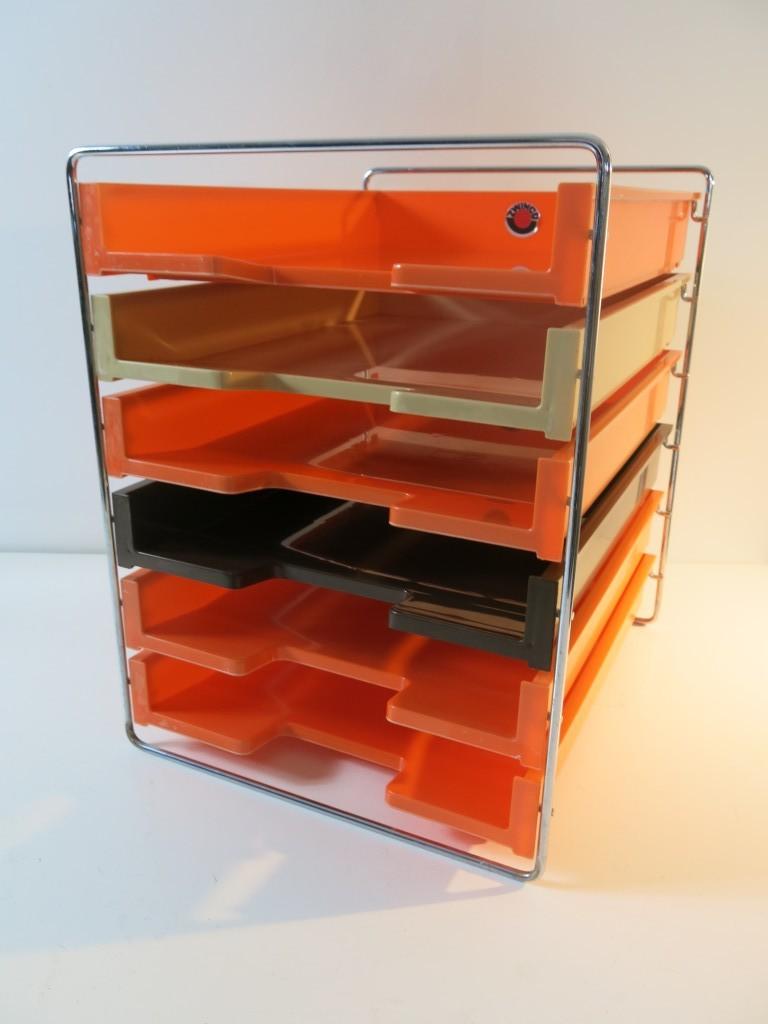 Vintage Zwingo Kantoor Brievenbak model 611 In Out Box, Antiek en Kunst, Ophalen of Verzenden