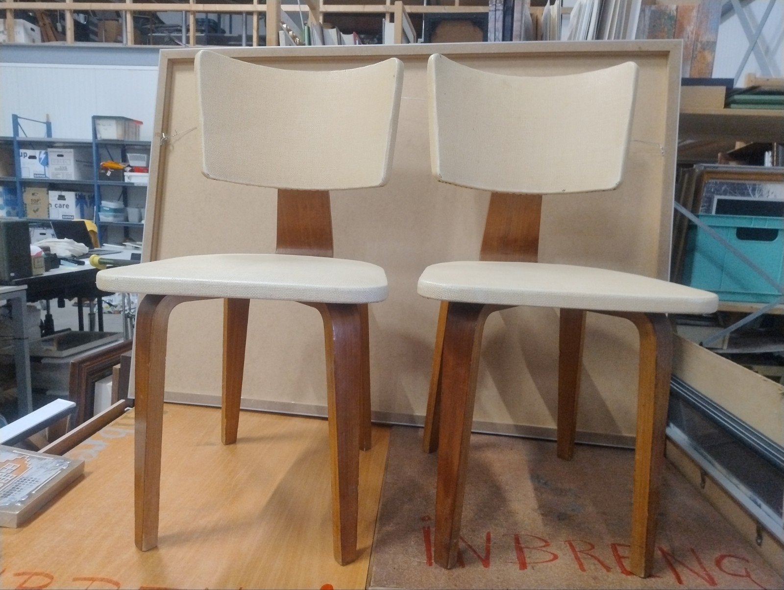 Set van 2 Cor Alons eetkamerstoelen voor Gouda den Boer, Antiek en Kunst, Antiek | Meubels | Stoelen en Banken, Ophalen