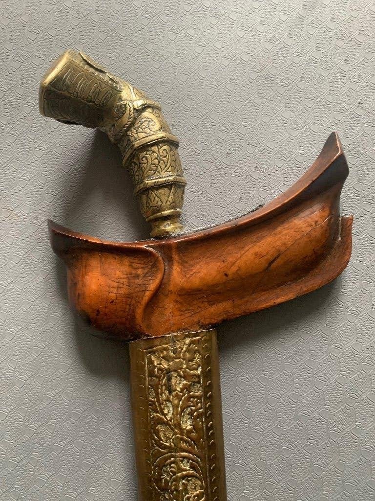 Antieke Palembang kris/keris, Antiek en Kunst, Wapen, Indonesië, 44 cm, Overige materialen