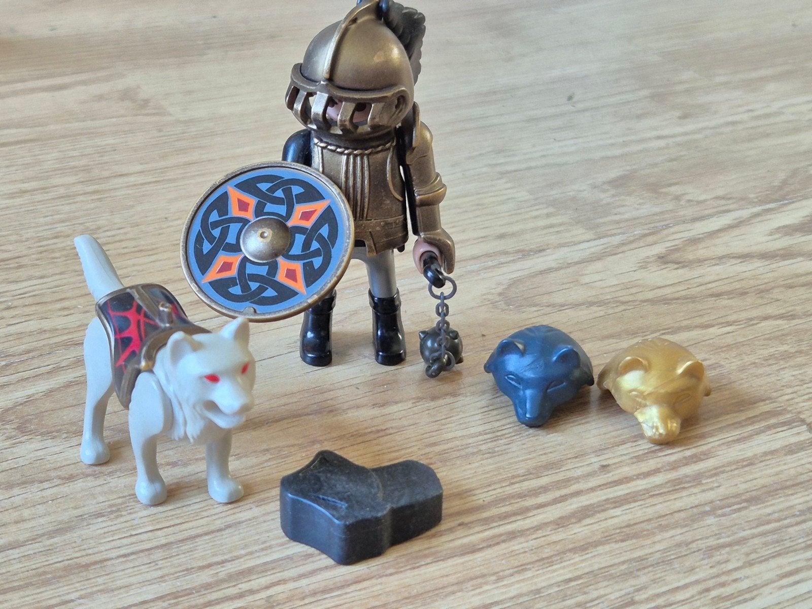 playmobil wolvenridder, Ophalen of Verzenden, Zo goed als nieuw, Complete set