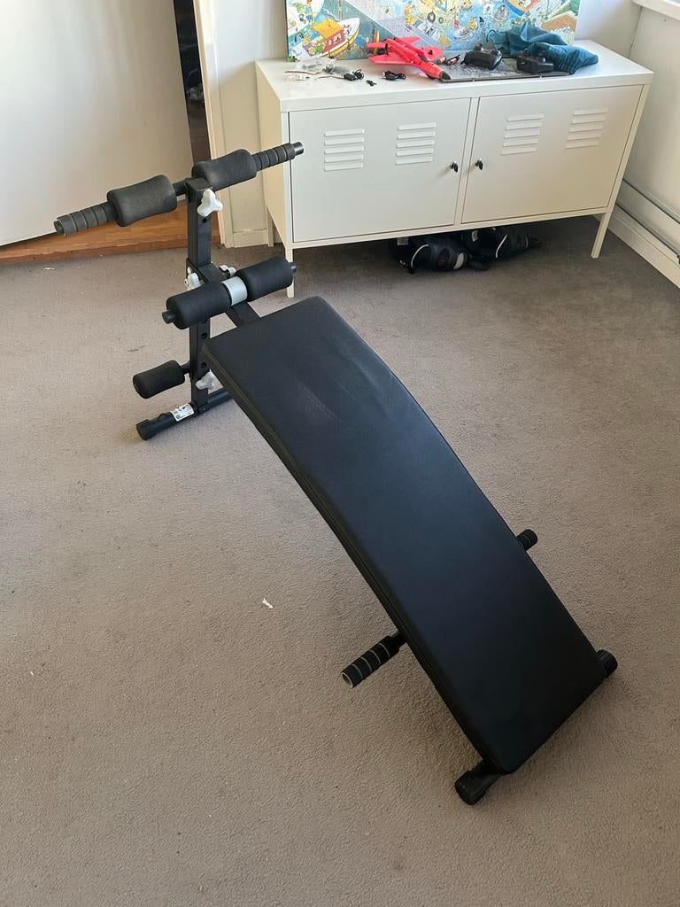 Verstelbaar Fitnessbankje voor buikspieren, Ophalen, Gebruikt, Armen, Fitnessbank