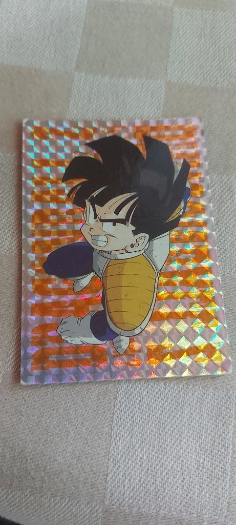 dragonball z kaart glitter card Gohan Saiyan armour, Ophalen of Verzenden, Nieuw, Losse kaart
