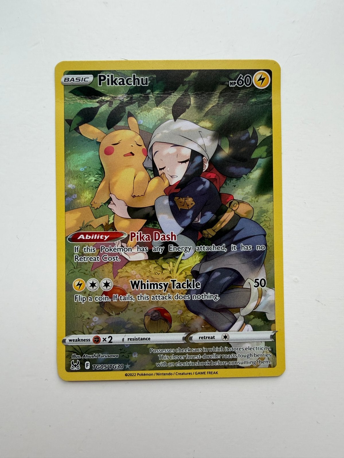 Pikachu (TG05/TG30) Pokémon kaart, Ophalen of Verzenden, Zo goed als nieuw, Losse kaart, Foil