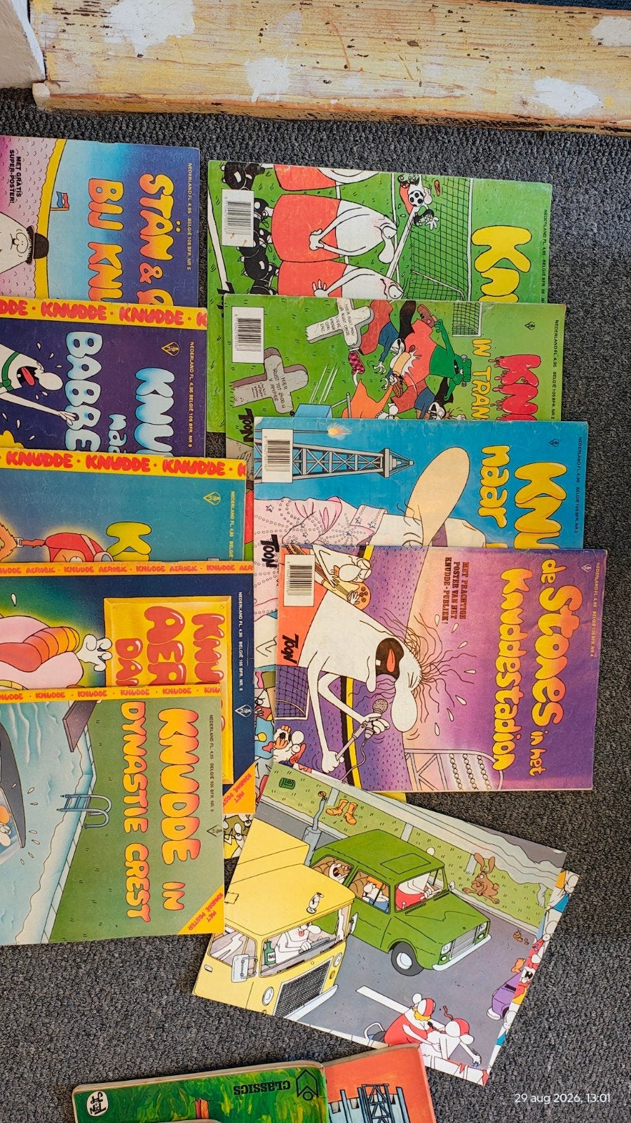 FC Knudde stripboeken nr. 1 t/m 9, Meerdere stripboeken, Ophalen of Verzenden, Gelezen, Toon van Driel
