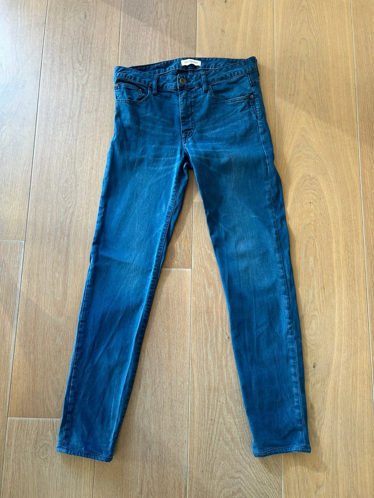 Stoere, blauwe broek van Silvercreek - maat W30/L34, Ophalen of Verzenden, Zo goed als nieuw, Maat 46 (S) of kleiner, Blauw