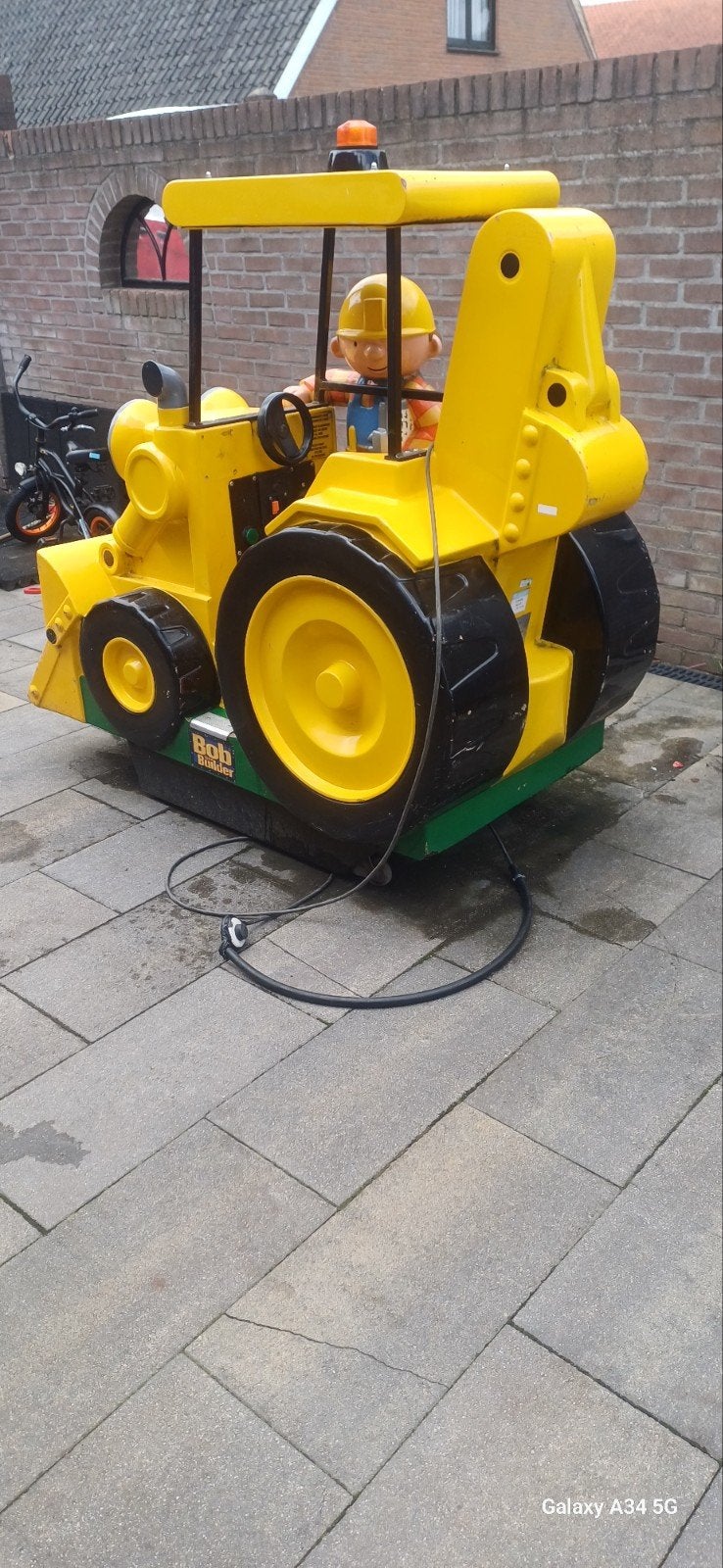 Bob de Bouwer Graafmachine Ritje - Kinderattractie, Ophalen of Verzenden, Gebruikt, Overige typen