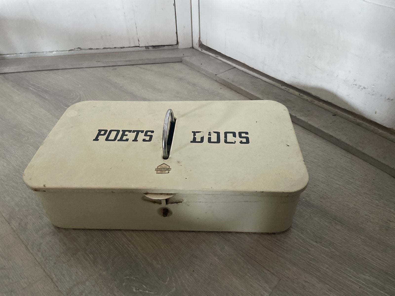 Vintage Poets Locs schoenpoetsdoos, Ophalen of Verzenden