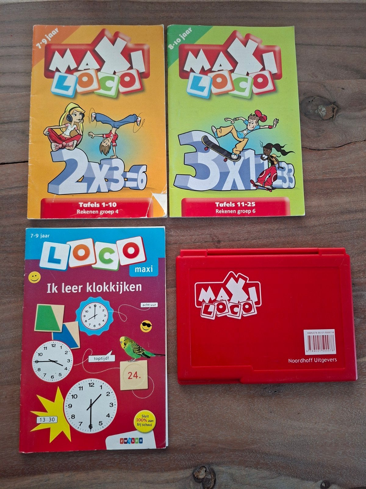 Maxi Loco met rekenboekjes en klokkijken, Ophalen of Verzenden, Gebruikt, Taal en Lezen