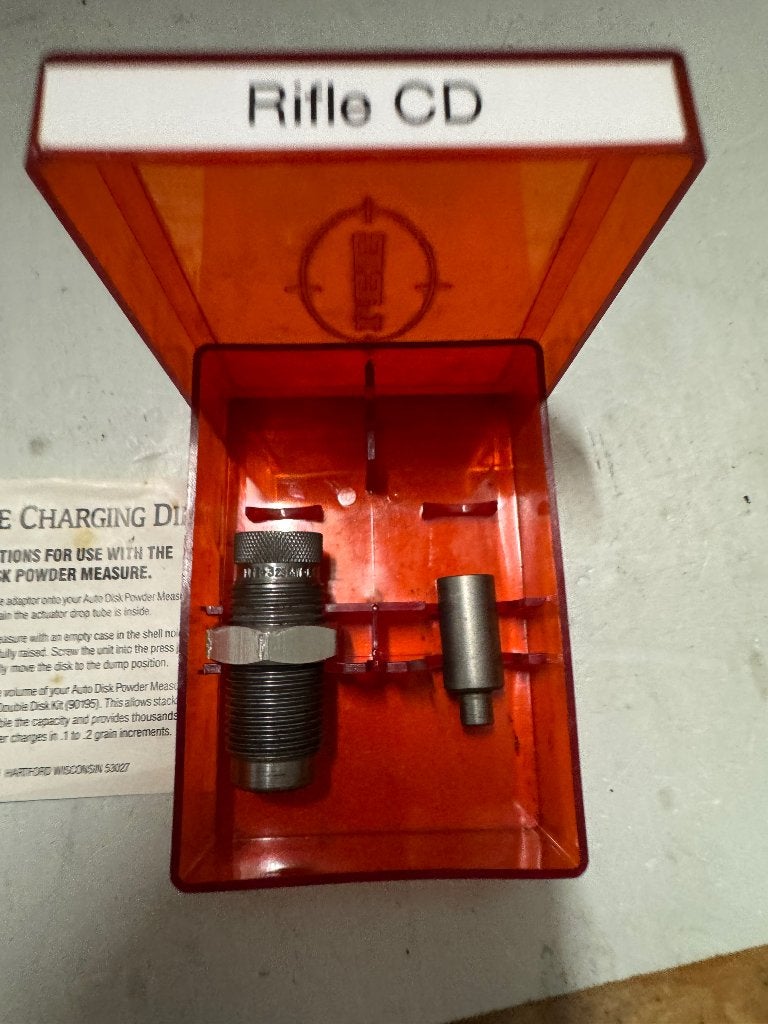 LEE RCBS herlaad die-sets, Ophalen