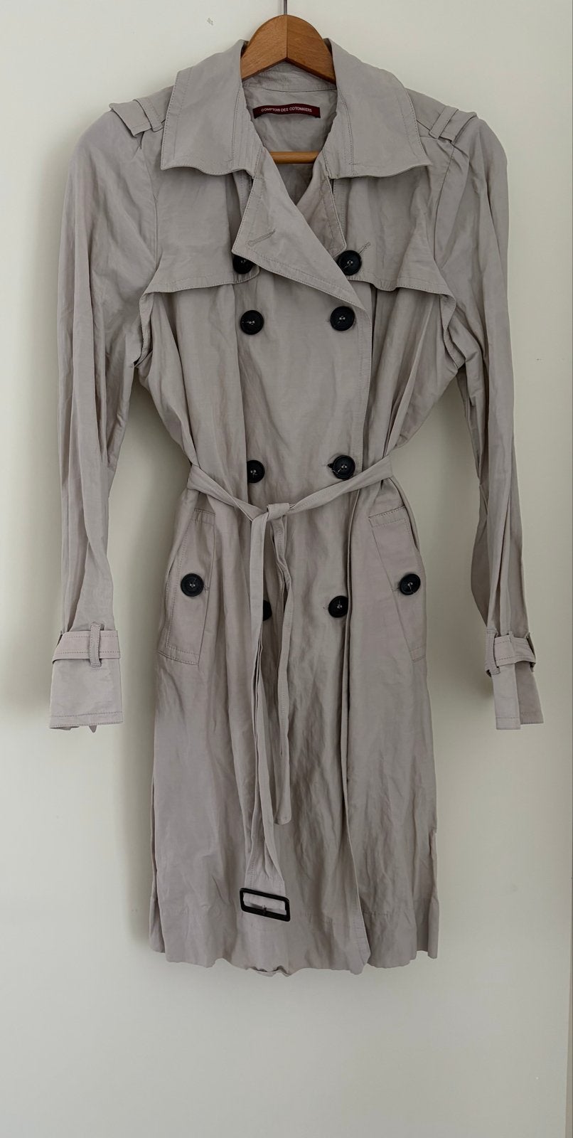 Comptoir des Cotonniers Trenchcoat Maat 40/42, Ophalen of Verzenden, Zo goed als nieuw, Maat 38/40 (M), Beige