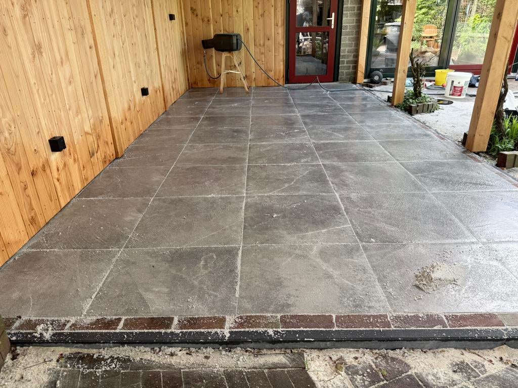 3,9 m2 Terrastegels keramiek 60x60x3 nieuw, Bestrating