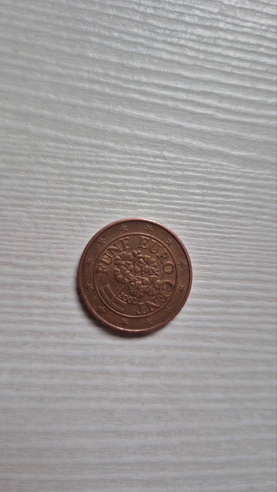 Munt 5 cent Oostenrijk met Alpenprimula, Postzegels en Munten, Munten | Europa | Euromunten, Ophalen of Verzenden, Oostenrijk