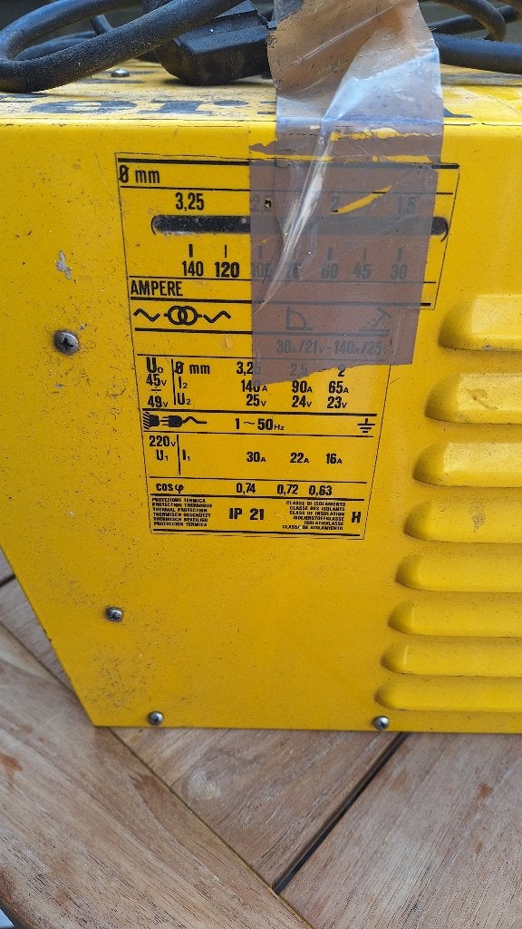 Te koop lasapparaat, Ophalen, Gebruikt, Minder dan 150 ampère, Elektroden